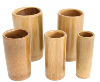Bamboo Cupping Set (Chinese Wooden Jar) - Set of 4